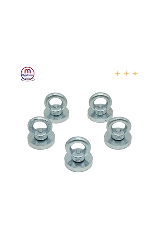 40mm Çok Güçlü Deniz Mıknatısı - Fishing Magnet - Neodyum Daimi Çelik Mıknatıs - Halkalı Pot Mıknatıs - Nik