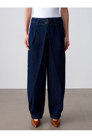 Dilvin 72314 Pamuk Baggy Pantolon-lacivert 34