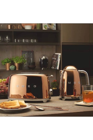Smeg TSF01 2 Dilim Ekmek Kızartma Makinesi Rose Gold