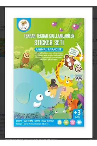 Tekrar Tekrar Kullanılabilen Sticker Seti Space