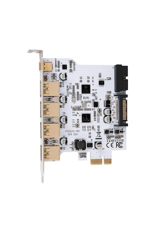 5085 Pci-e Express To Usb 3.0 Type C Hub 5 Port Çoklayıcı Kart