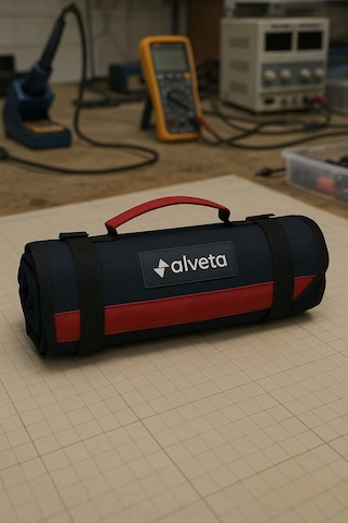 Alveta Profesyonel Rulo Alet Takım Çantası Elektrikçi Teknisyen Tesisatçı Mekanikçi Saha Çantası 868 1 Adet