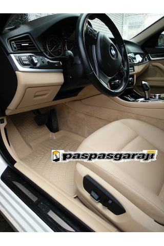 Bmw 5 Serisi F10 Bej 3D Havuzlu Paspas 2009-2012 Arası