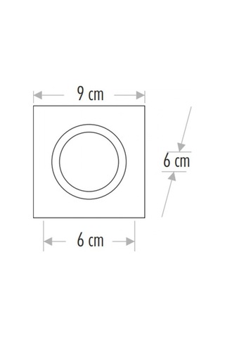 Maxled Sıva Altı Dekoratif Cam Spot Mx-2003 G10 Duy Dahil