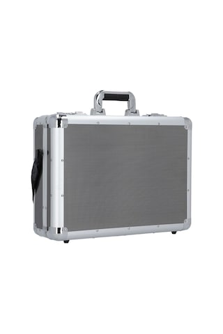 Alumaxx 45 Cm Carbon Optik Alüminyum Laptop Bölmeli Evrak Çantası Organizerli Siyah