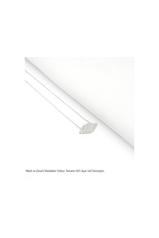 Brezza Lusso Jewelry Timeless Series Zirkon Taşlı Gümüş Sonsuz Görüş Kolyesi Gümüş