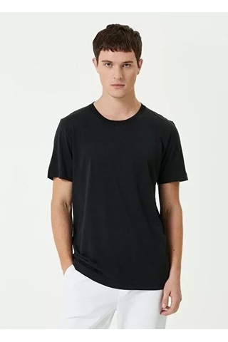 Zenna Tarz Unisex Basic Bisiklet Yaka Regular T-shirt - Siyah