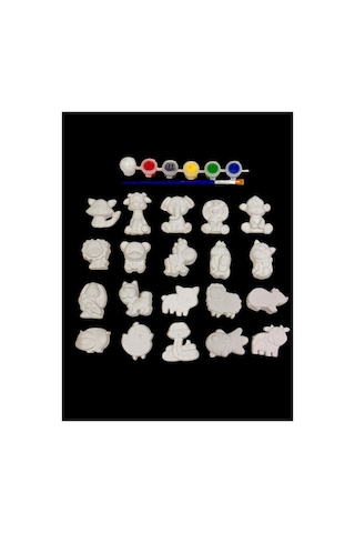 20 Adet Hayvanlar Alemi Taş Boyama Seti Objeler5 Cm Anne,çocuk,yetişkin Etkinlik,eğlence,workshop