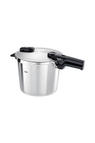 Fissler Vitaquick Satin Black 6 Lt Düdüklü Tencere Çelik