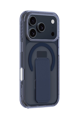 Apple Uyumlu iPhone 17 Pro Max Kılıf M-safe Şarj Özellikli Standlı Amazingthing Titan Pro Plus Kapak Mavi Mavi