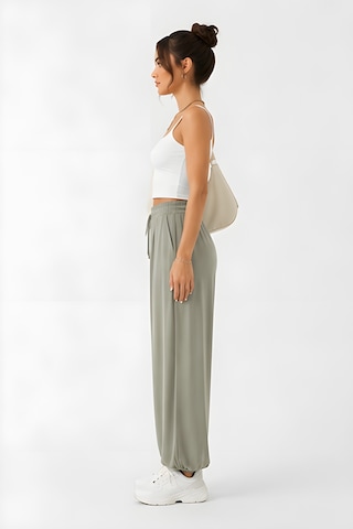 Lili Woman Kadın Soft Flow Beli Lastikli Relax Fit Şalvar Pantolon K.4320 Olive