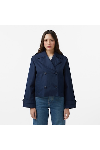 Nautica Kadın Lacivert Regular Fit Trençkotdüz65j010t
