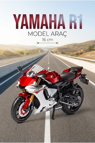 Hobbiez Lisanslı Yamaha Yzf-r1 Model Diecast 1/12 Ölçek Metal Motosiklet Araç