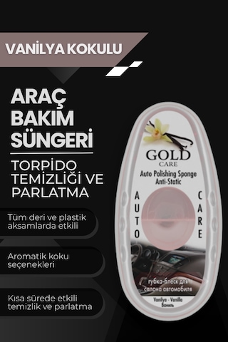 Oto Temizleme Ve Parlatma Süngeri Antistatik, Toz Tutmaz Vanilya