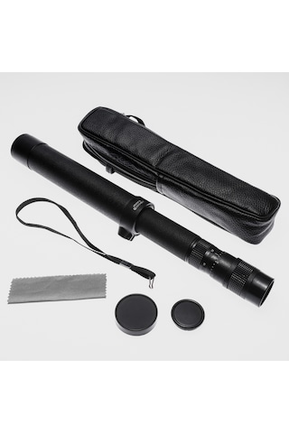 Baigish 8-24x40 Tek Gözlü Korsan Dürbün - Süper Zoomlu - Deri Çantalı Siyah