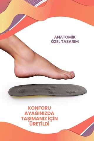 Mag Shoes Care Masaj Etkili Deri Yumuşak Ortopedik Ayakkabı Tabanlığı