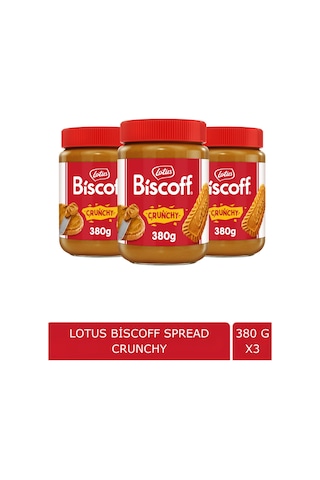 Lotus Biscoff Spread Crunchy 380 G X 3