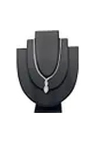 Yerli Üretim Ahşap Model İmera Deri Kumaş Siyah Renk Boy 25 Cm Kolye Takı Sergileme Mankeni Çok Renkli