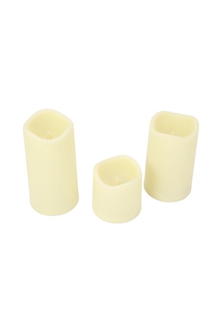 Shineyee Rgb Led Mum Işıkları Kumandalı Renk Değiştirilebilir 3'lü Set Büyük-orta-küçük Evlilik Parti Bayram Dekorasyonu Ateşsiz Plastik Işık Pil Dahil Değil Diğer