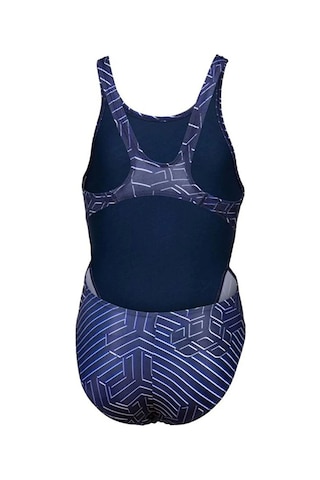 Arena Kıkko Kız Çocuk Yüzücü Mayosu Lacivert-beyaz Lacivert-beyaz