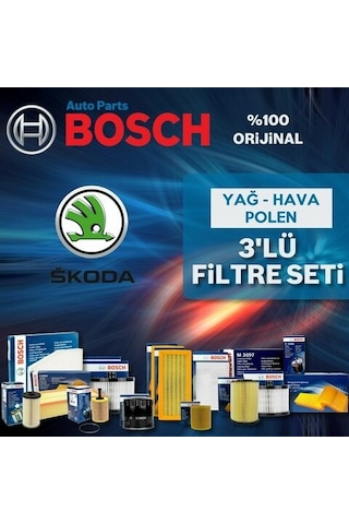 Skoda Superb 1.4 Tsı Bosch  Filtre Bakım Seti 2009-2015 Cax (495301658)