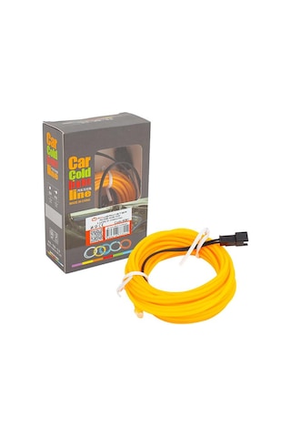 Neon Sari 5 Metre I P Aydinlatma 5 Volt Usb Adaptörlü Sarı
