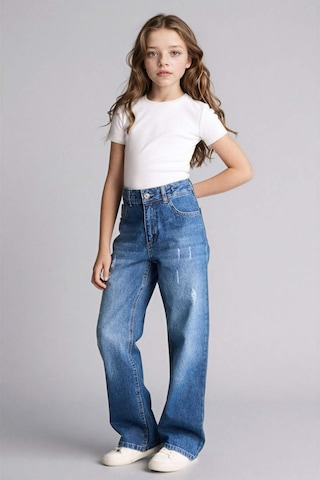 Defacto Straıght Wıde Jean Pantolon Kız Çocuk G9536a826spnm29 Yeşil-nm29