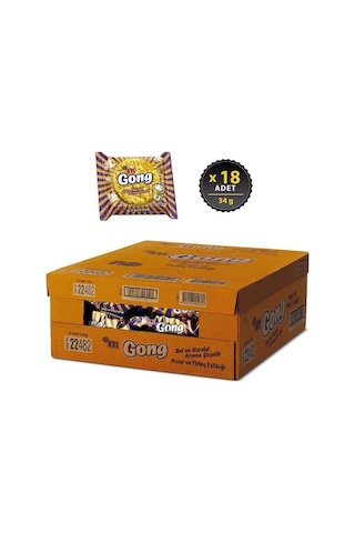 Eti Gong Ballı Hardallı 34 G X 18 Adet