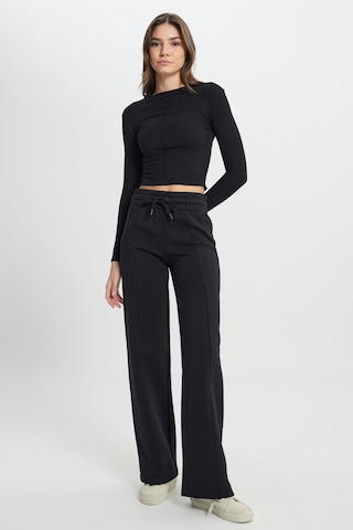 Wrangler Regular Fit Normal Kesim Geniş Paça Antrasit Sweatpant Eşofman Altı W242770XV6 Siyah
