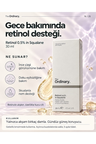 Gees Global The Ordinary Retinol 0.5% İn Squalane 30 Ml Yüz Serumu Gbzs