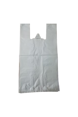 Kalbi Ticaret Kalın Kırık Beyaz Poşet 28x50 Cm Orta Boy 1 Kg Hışır Atlet Poşet Market Manav Poşeti Çöp Poşeti