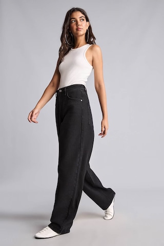 Defacto Baggy Fit Yüksek Bel Siyah Kadın Jean Pantolon H7391ax/nm40