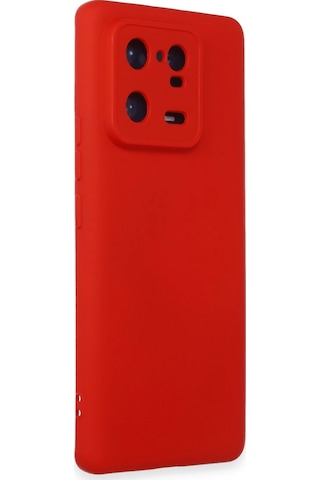 Newface - 644 - Xiaomi Mi 13 Pro Kılıf Nano İçi Kadife Silikon - Edntrend - - Kırmızı