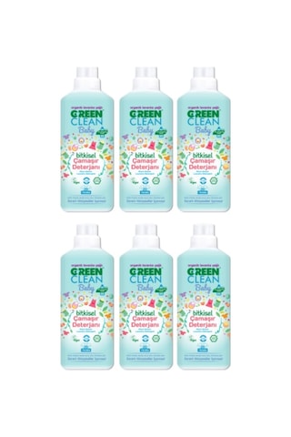 U Green Clean Baby Organik Lavanta Yağlı Bitkisel Çamaşır Deterjanı 6 x 1 L