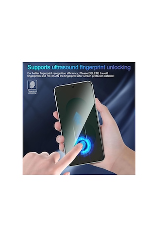 Samsung Galaxy Uyumlu S26 Ultra Tam Kaplayan Temperli Hayalet Kırılmaz Cam Sorunsuz Parmak İzi Okur
