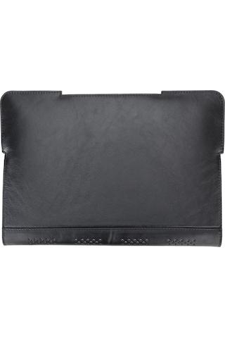Bouletta Chester Deri 13-14 inç Apple Uyumlu MacBook Kılıfı RST1 Siyah