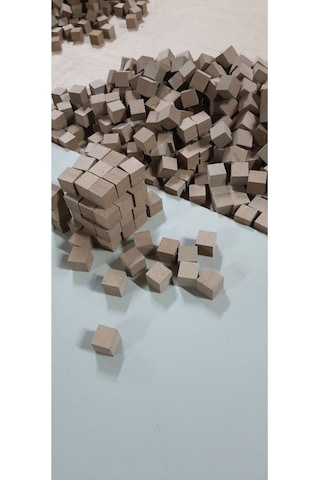 3x3x3 Cm 32 Adet Mdf Küp Bloklar