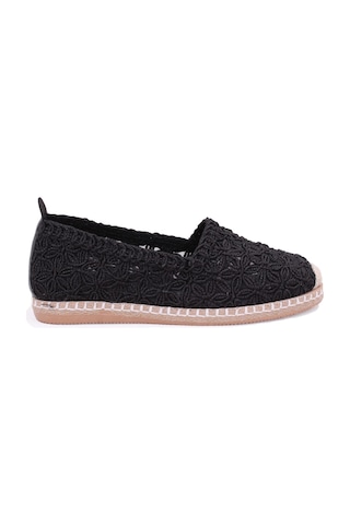 Dagoster Dza07-115526380 Siyah Triko Günlük Espadril Kadın Ayakkabı Sıyah