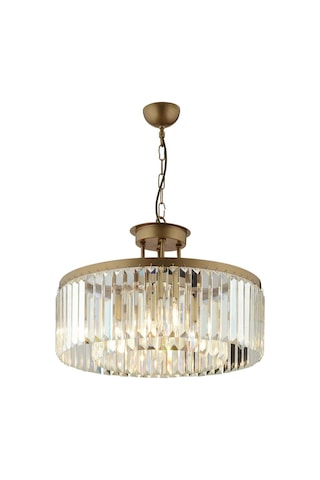 Apliqa Kanvas 45'lik Eskitme Kristalli Taşlı Modern Tasarım Kristal Salon Avize