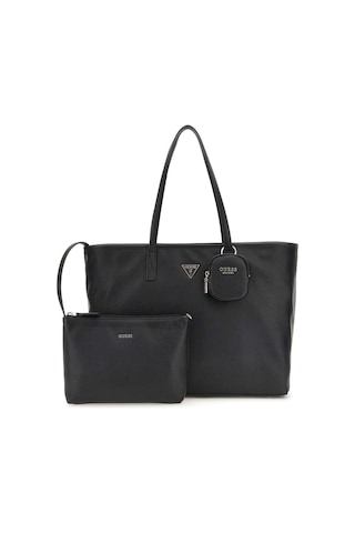 Kadın Üç Parçalı Tote Çanta Seti - Siyah Siyah