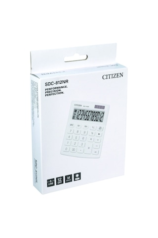 Citizen SDC-812NR Masaüstü 12 Hane Hesap Makinesi