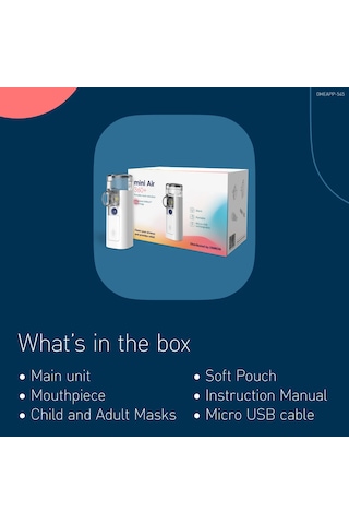 Omron Mini Air 360P-E Taşınabilir Mesh Nebulizatör