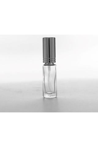 Ferdenferda 50 Adet Boş Cam Parfüm Numune Şişe 5 ML Vidalı Şeffaf Metal Kapaklı