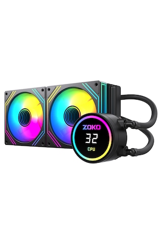 Zoko Twıst 240 Siyah 240mm Argb Fanlı Sıvı Soğutma 240 MM