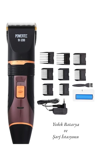 Powertec TR-3200 Profesyonel Şarjlı Saç Sakal Tıraş Makinesi