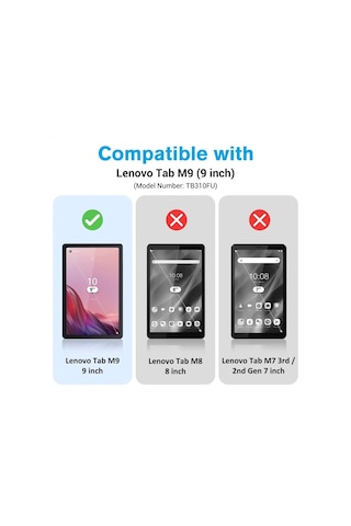 Lenovo Tab M9 9inç Tb-310fu Esnek Tablet Nano Ekran Koruyucu Kılıf