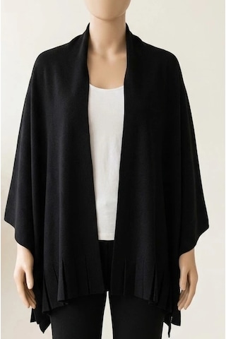 Biçomi Softiva Termal Konfor Polar Omuz Şalı 70x180 Cm Soğuk Geçirmez, Hafif & Unisex Günlük Kış Şalı Siyah