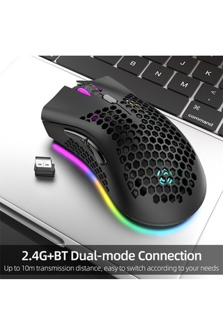 Dancemonkey 2.4g Bt5.0 Kabloysuz Fare, 10m Menzil, 400mah Batarya, 800-1600 Dpı, Siyah/beyaz/pembe/yeşil Optik Optik