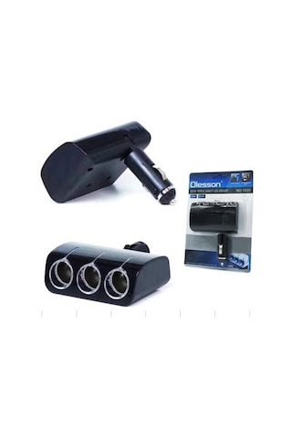 Ayt Olesson 1520 12-24v 3lü 120w Araç Oto Tır Çakmak Çoklayıcı Çakmaklık Çoğaltıcı