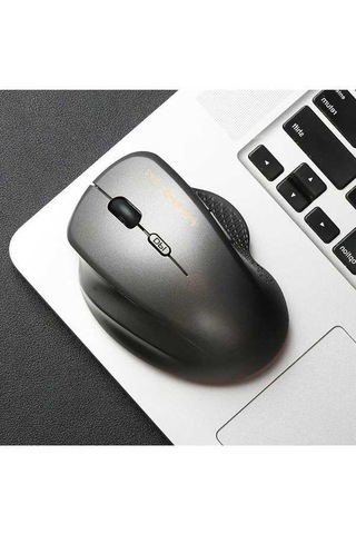 Besthome1 2 4g Ergonomik Grey Fare Oyun Ofis Uyumlu Pil Optik Sensör Rahat Tutuş Windows 10 Kullanımı İçin -